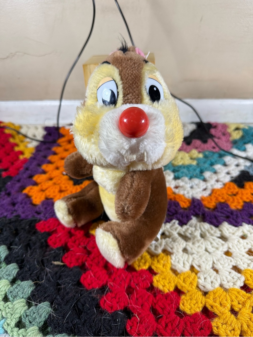 Vintage Disney Dale From Chip & Dale Red-Nosed Chipmunk Plush